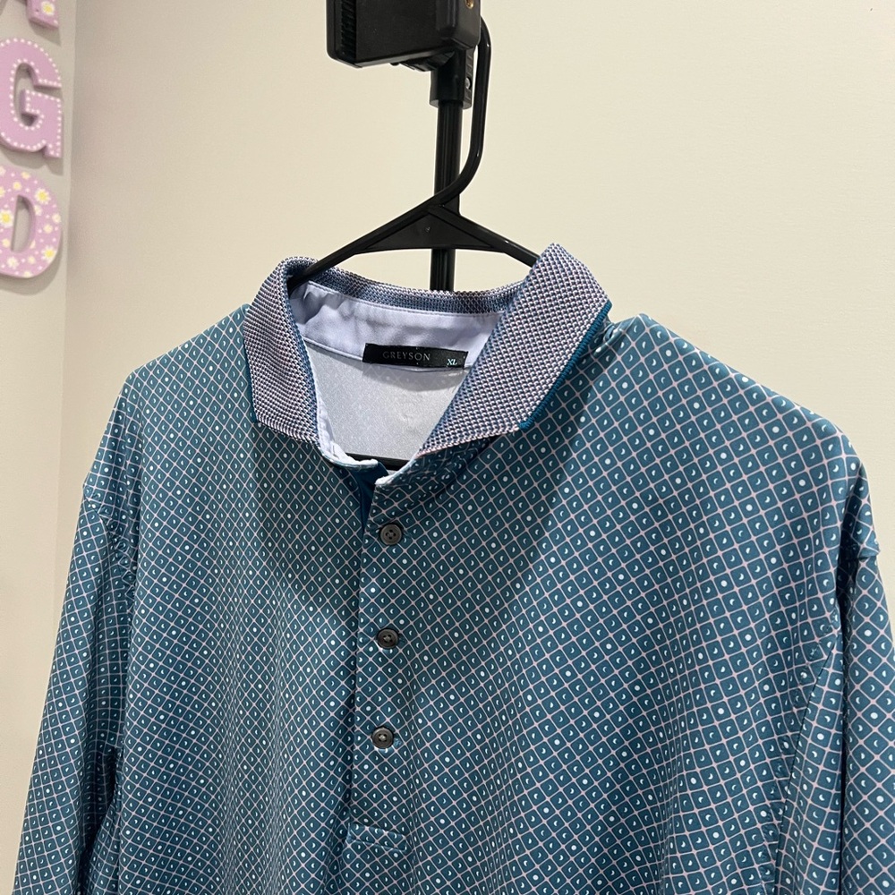 Greyson Cycles Of Circles Mens Polo Size XL Golf Outdoor